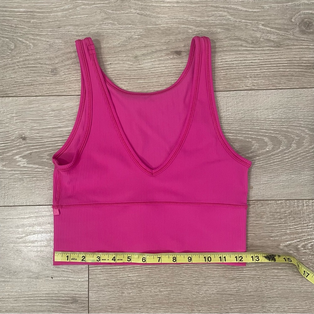 Lululemon Athletica Fuchsia Ribbed Sports Bra